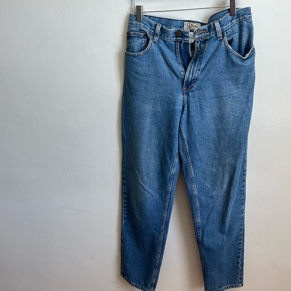 L.L. Bean 100% Cotton Straight Leg Jeans